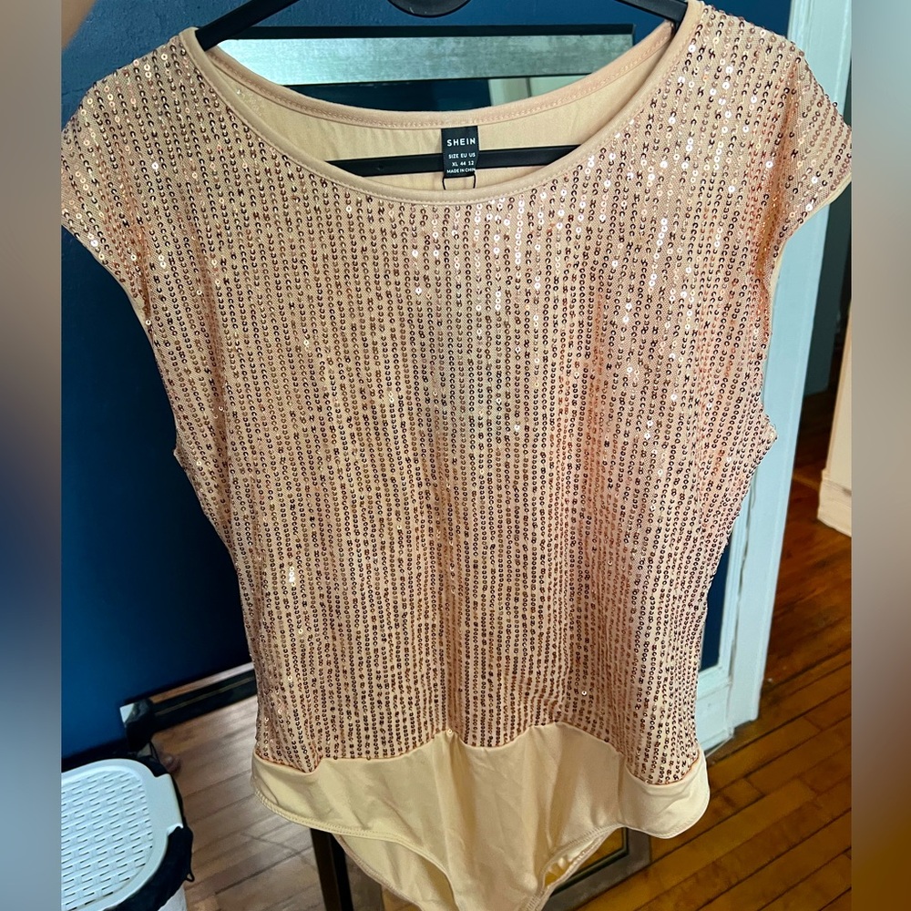 Sequined bodysuit